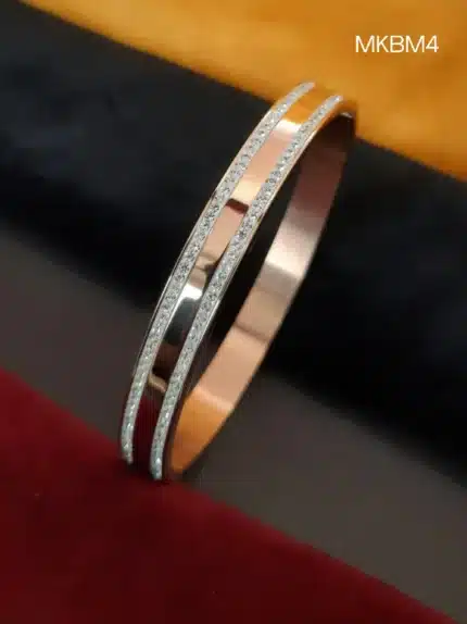 Kada Bracelet for Men | Stylish Gold-Plated Kada Bracelet for Men