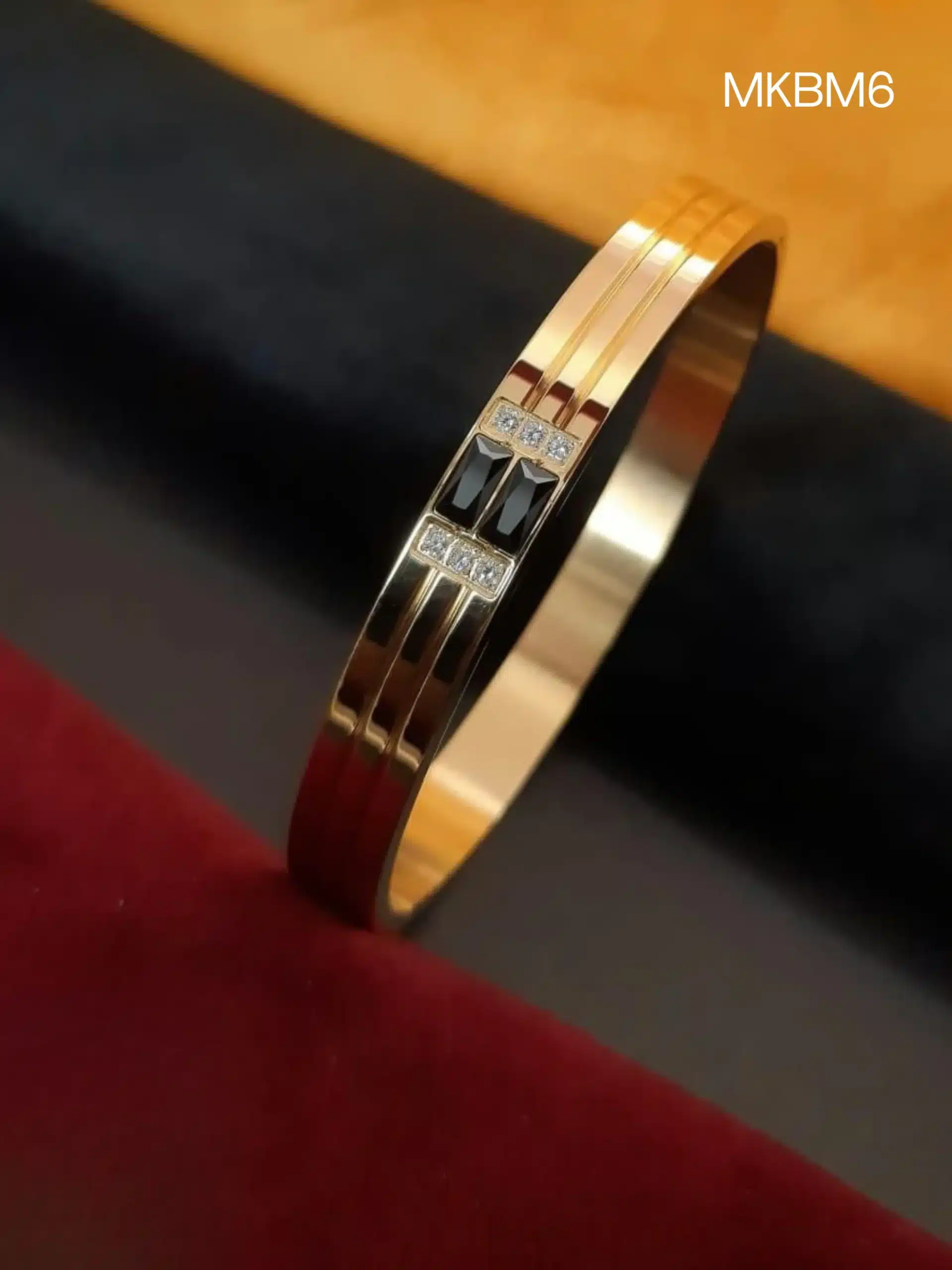 MKBM6 Men's Bracelet Gold Men's Bracelet Gold | Elegant Gold-Plated Bracelet for Men