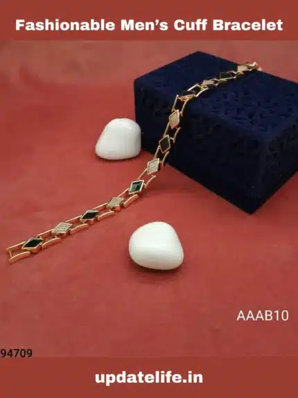 Bracelet for Men | Stylish Gold Plated Openable Bracelet